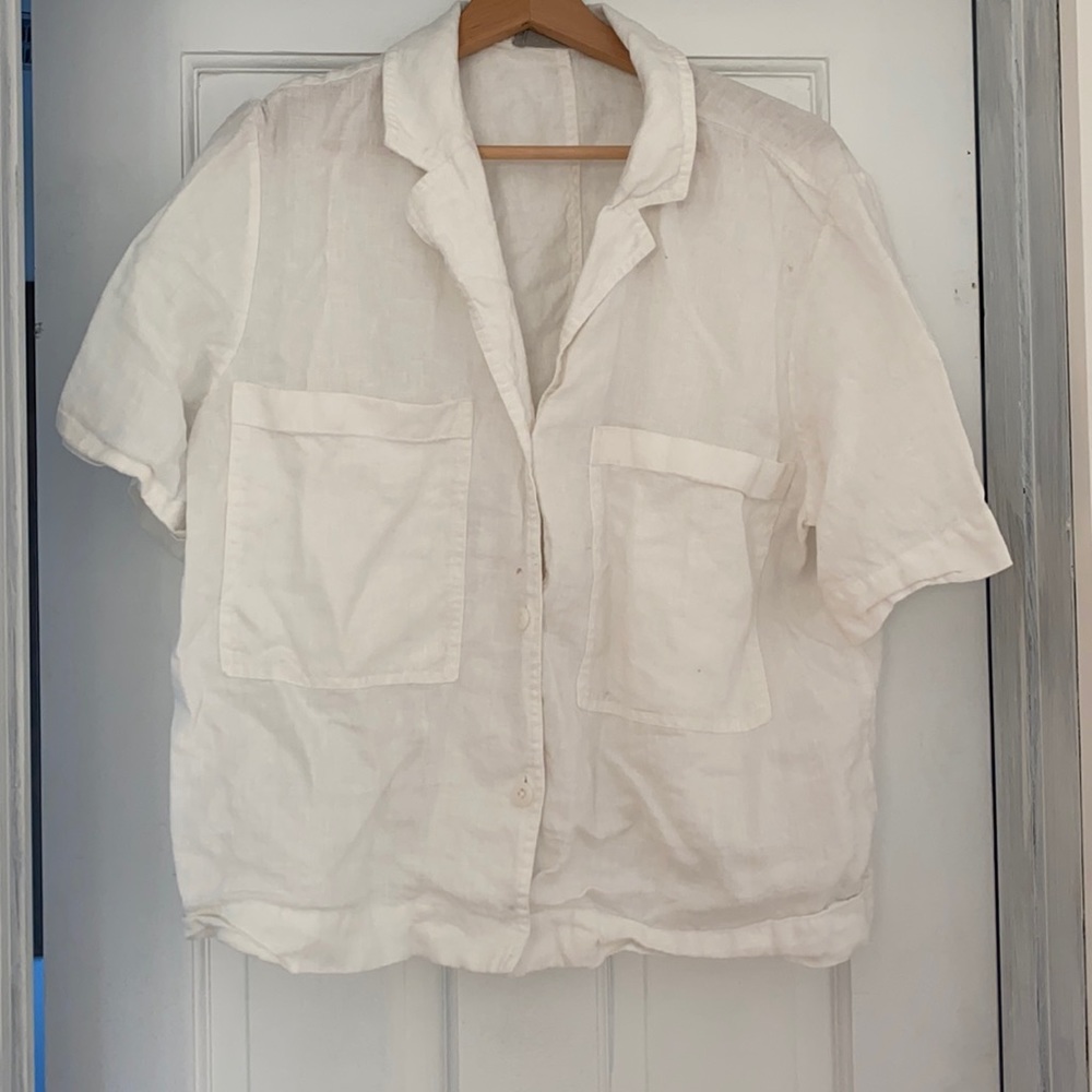 Everlane linen workwear shirt